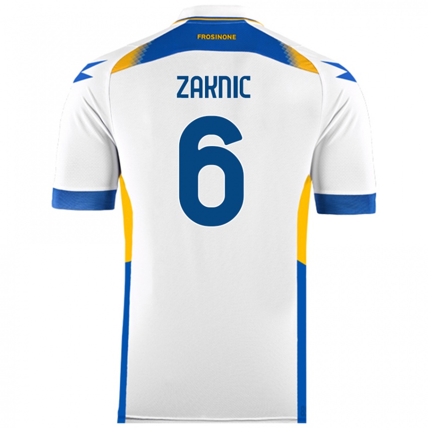 Niño Camiseta Lazar Zaknic #6 Blanco 2ª Equipación 2024/25 La Camisa México