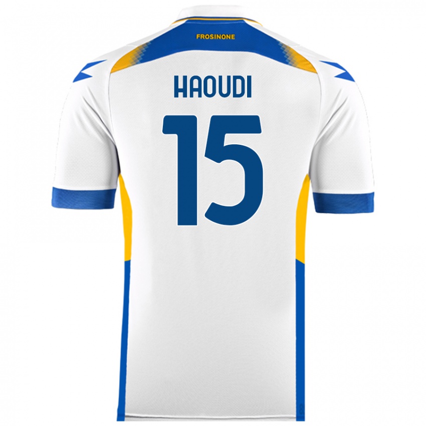 Niño Camiseta Hamza Haoudi #15 Blanco 2ª Equipación 2024/25 La Camisa México