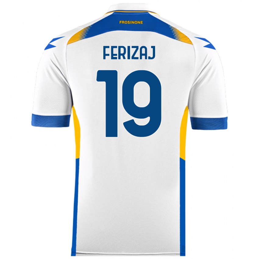 Niño Camiseta Justin Ferizaj #19 Blanco 2ª Equipación 2024/25 La Camisa México