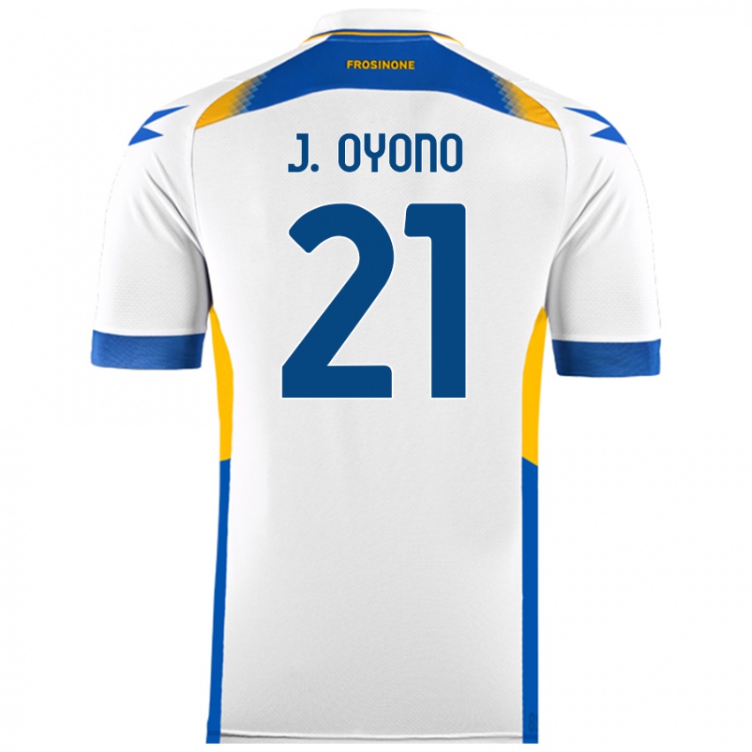 Niño Camiseta Jérémy Oyono #21 Blanco 2ª Equipación 2024/25 La Camisa México