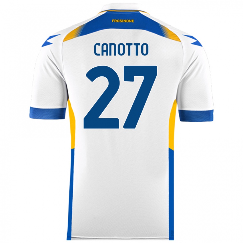 Niño Camiseta Luigi Canotto #27 Blanco 2ª Equipación 2024/25 La Camisa México