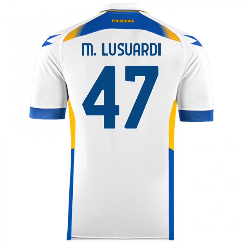 Niño Camiseta Mateus Lusuardi #47 Blanco 2ª Equipación 2024/25 La Camisa México