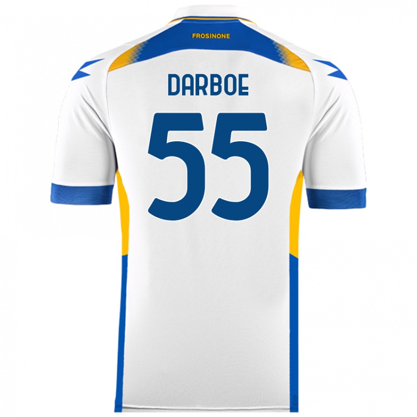 Niño Camiseta Ebrima Darboe #55 Blanco 2ª Equipación 2024/25 La Camisa México