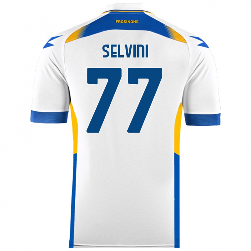 Niño Camiseta Alessandro Selvini #77 Blanco 2ª Equipación 2024/25 La Camisa México