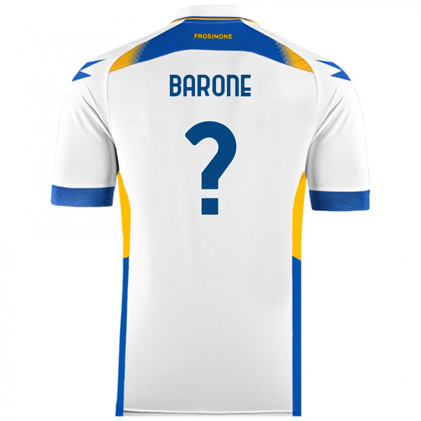 Niño Camiseta Filippo Barone #0 Blanco 2ª Equipación 2024/25 La Camisa México