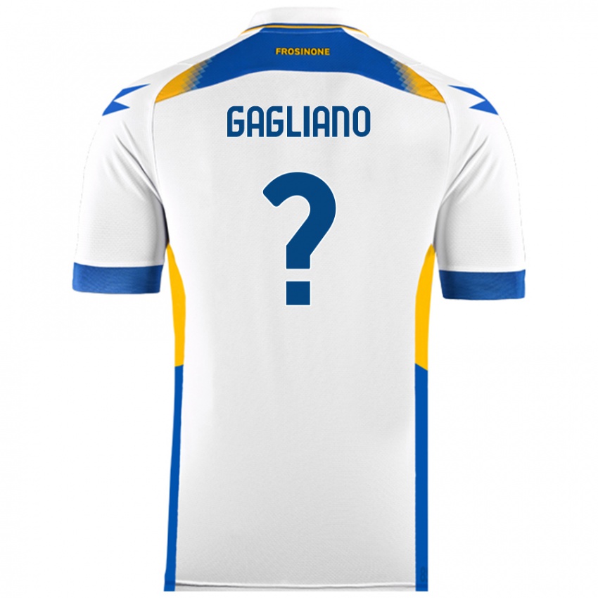 Niño Camiseta Mattia Gagliano #0 Blanco 2ª Equipación 2024/25 La Camisa México