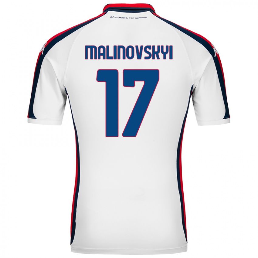 Niño Camiseta Ruslan Malinovskyi #17 Blanco 2ª Equipación 2024/25 La Camisa México