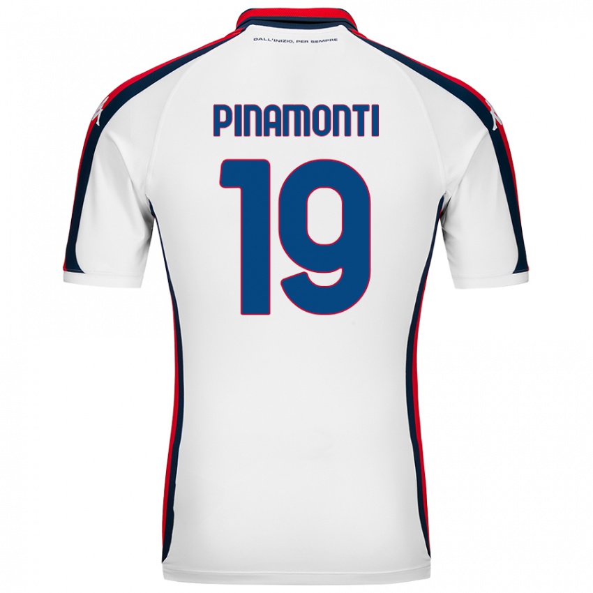 Niño Camiseta Andrea Pinamonti #19 Blanco 2ª Equipación 2024/25 La Camisa México