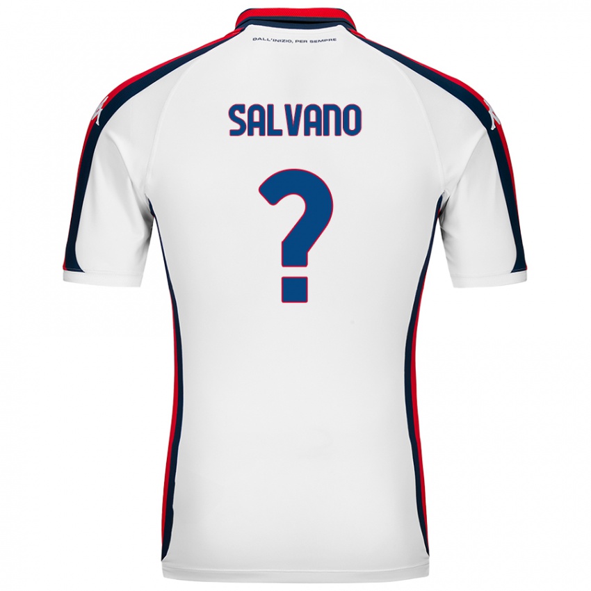 Niño Camiseta Daniele Salvano #0 Blanco 2ª Equipación 2024/25 La Camisa México