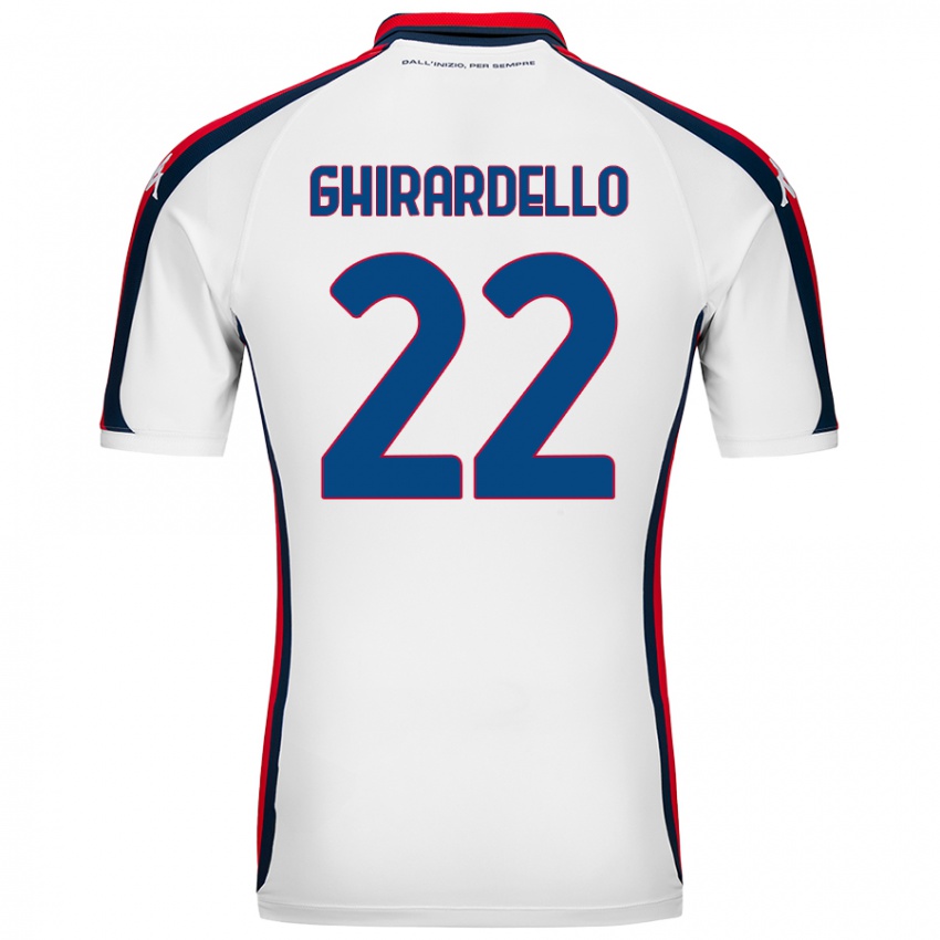 Niño Camiseta Tommaso Ghirardello #22 Blanco 2ª Equipación 2024/25 La Camisa México