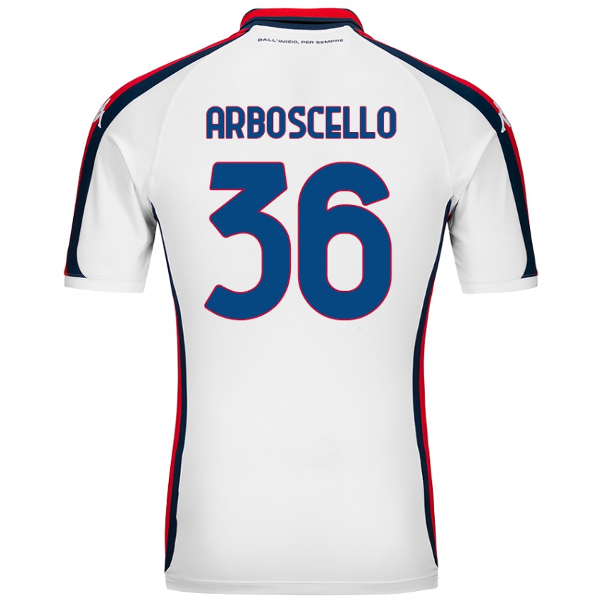 Niño Camiseta Riccardo Arboscello #36 Blanco 2ª Equipación 2024/25 La Camisa México