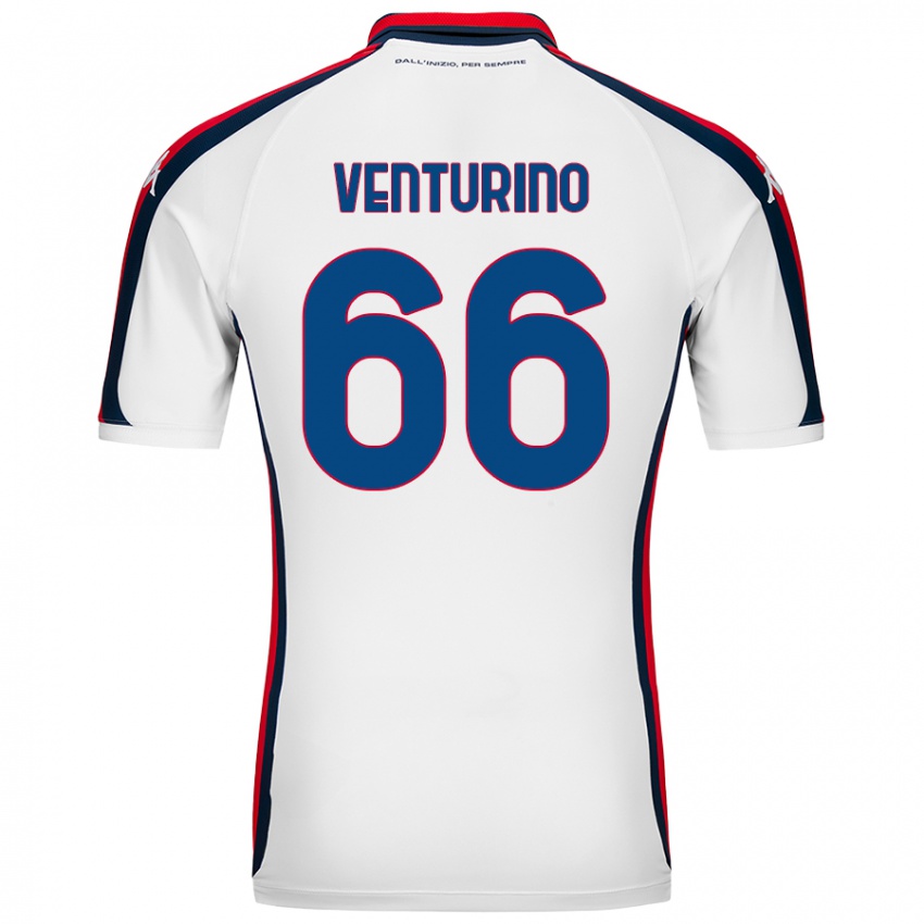 Niño Camiseta Lorenzo Venturino #66 Blanco 2ª Equipación 2024/25 La Camisa México