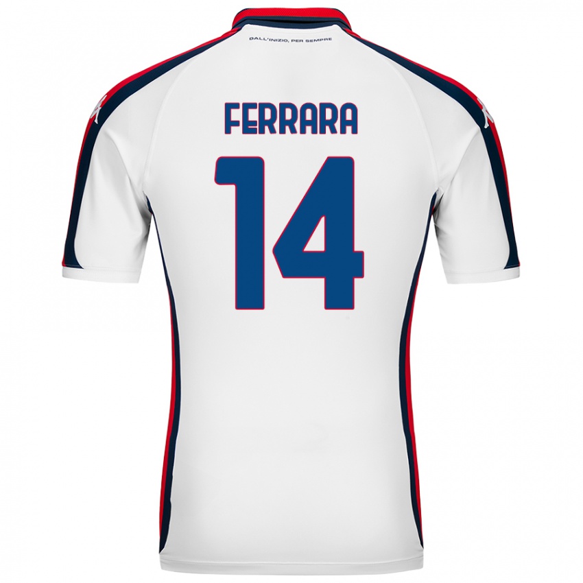 Niño Camiseta Anastasia Ferrara #14 Blanco 2ª Equipación 2024/25 La Camisa México