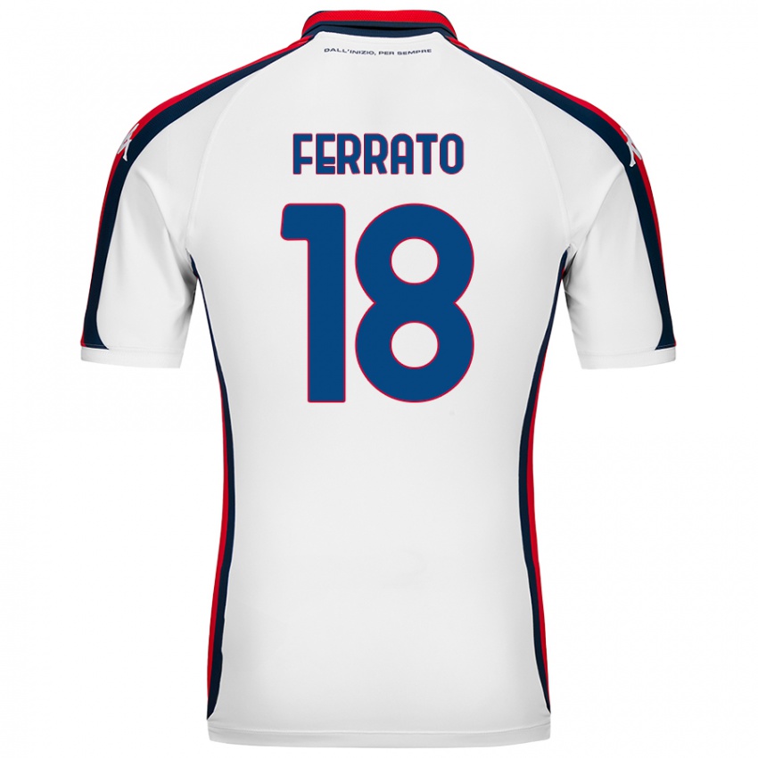 Niño Camiseta Claudia Ferrato #18 Blanco 2ª Equipación 2024/25 La Camisa México