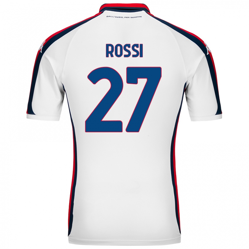 Niño Camiseta Lucrezia Rossi #27 Blanco 2ª Equipación 2024/25 La Camisa México