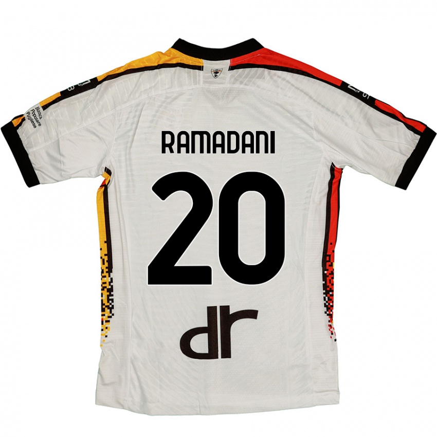 Niño Camiseta Ylber Ramadani #20 Blanco Negro 2ª Equipación 2024/25 La Camisa México