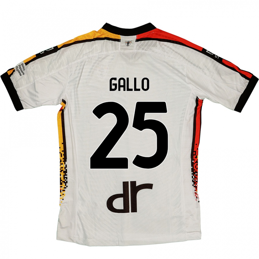 Niño Camiseta Antonino Gallo #25 Blanco Negro 2ª Equipación 2024/25 La Camisa México