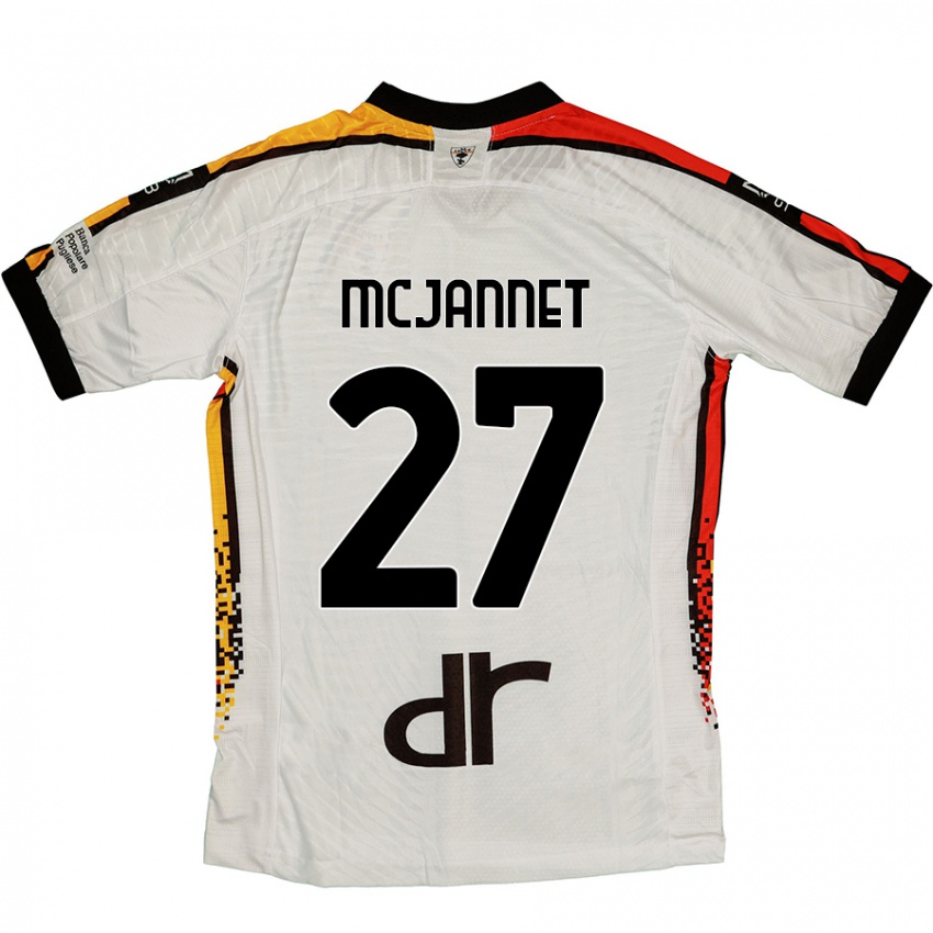 Niño Camiseta Ed Mcjannet #27 Blanco Negro 2ª Equipación 2024/25 La Camisa México