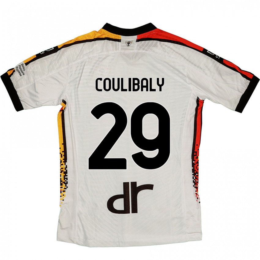 Niño Camiseta Lassana Coulibaly #29 Blanco Negro 2ª Equipación 2024/25 La Camisa México