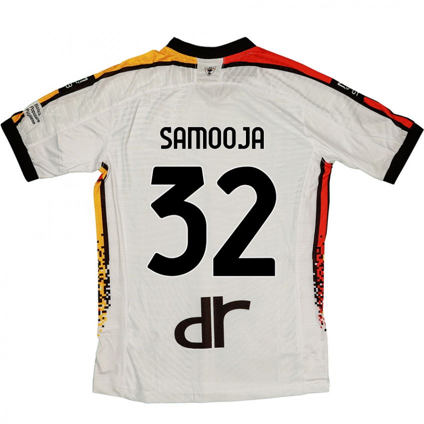 Niño Camiseta Jasper Samooja #32 Blanco Negro 2ª Equipación 2024/25 La Camisa México