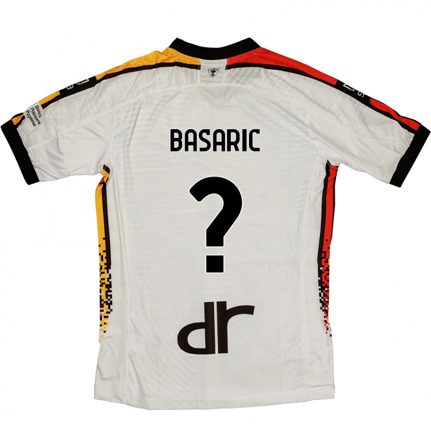 Niño Camiseta Ben Basaric #0 Blanco Negro 2ª Equipación 2024/25 La Camisa México