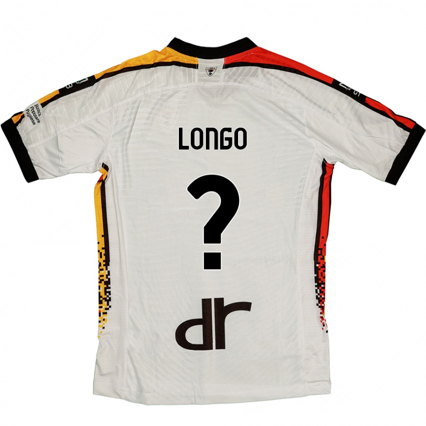 Niño Camiseta Francesco Longo #0 Blanco Negro 2ª Equipación 2024/25 La Camisa México