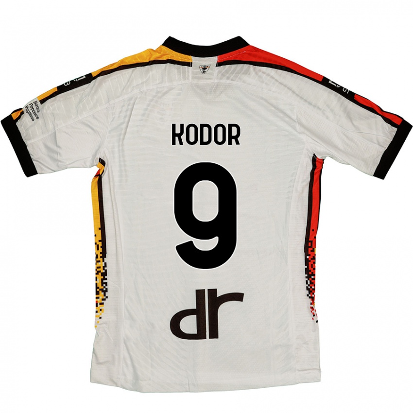 Niño Camiseta Jason Kodor #9 Blanco Negro 2ª Equipación 2024/25 La Camisa México