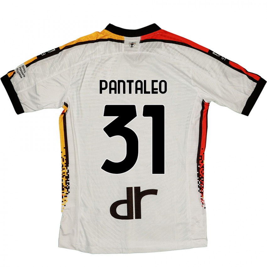 Niño Camiseta Dario Pantaleo #31 Blanco Negro 2ª Equipación 2024/25 La Camisa México