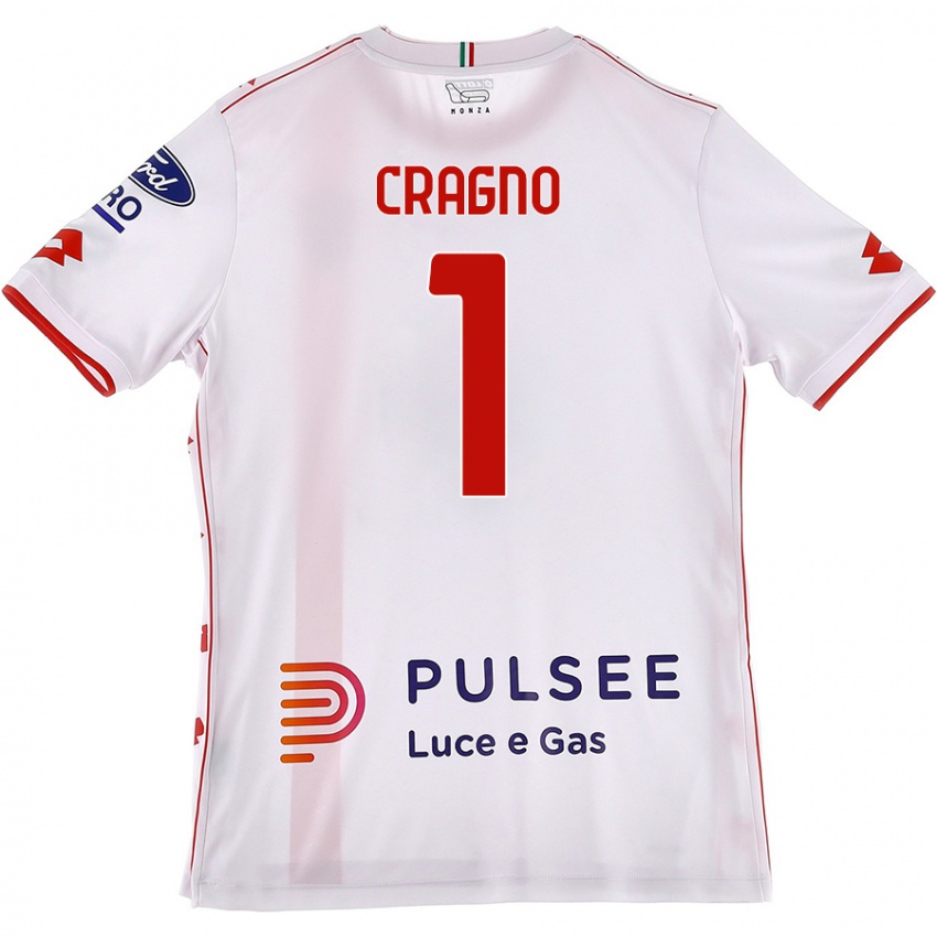 Niño Camiseta Alessio Cragno #1 Blanco Rojo 2ª Equipación 2024/25 La Camisa México