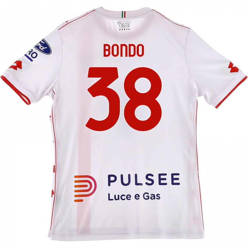 Niño Camiseta Warren Bondo #38 Blanco Rojo 2ª Equipación 2024/25 La Camisa México