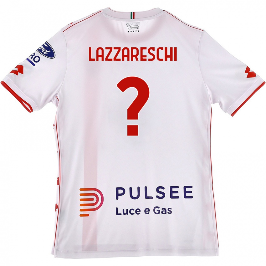 Niño Camiseta Andrea Lazzareschi #0 Blanco Rojo 2ª Equipación 2024/25 La Camisa México