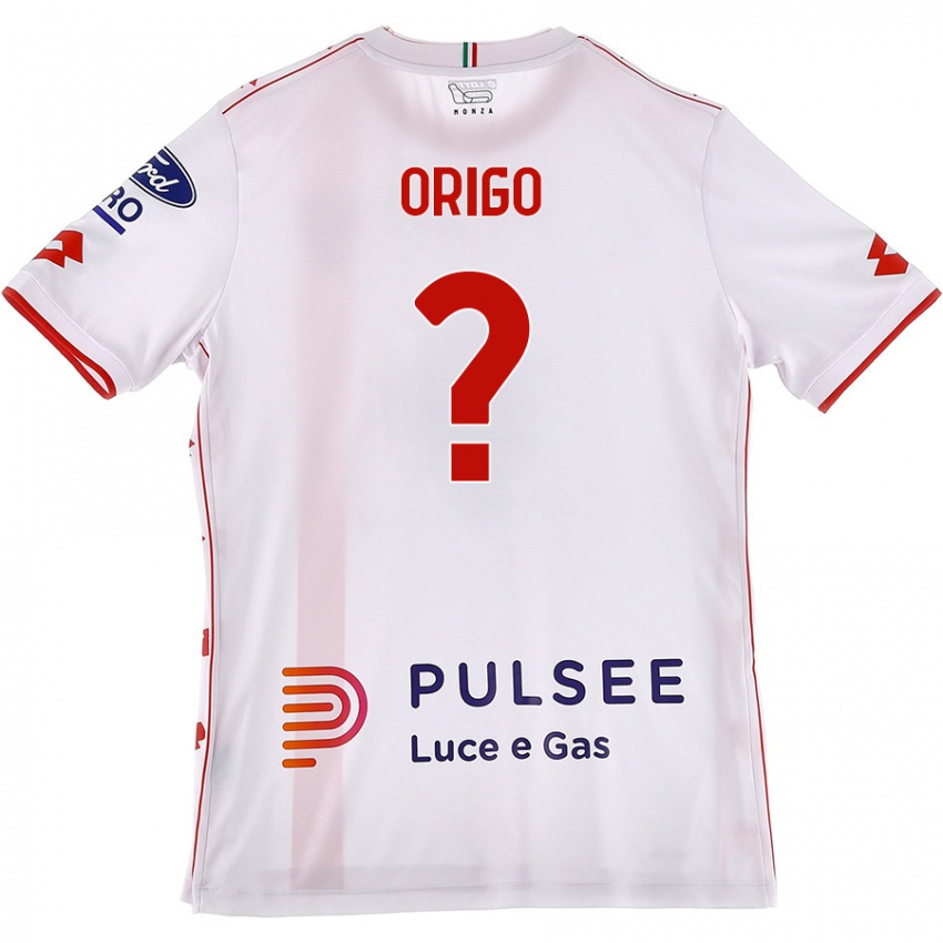 Niño Camiseta Tobias Origo #0 Blanco Rojo 2ª Equipación 2024/25 La Camisa México