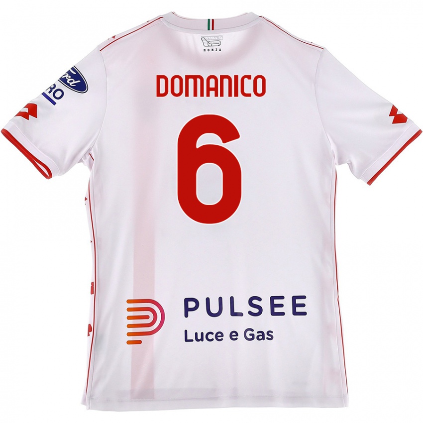 Niño Camiseta Saverio Domanico #6 Blanco Rojo 2ª Equipación 2024/25 La Camisa México