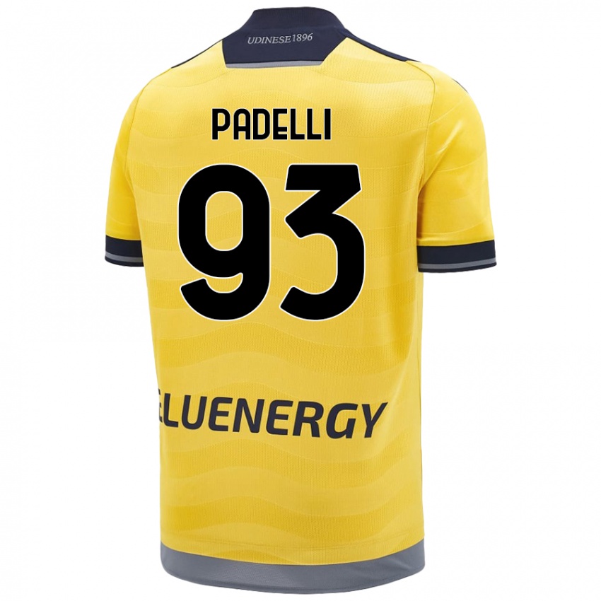 Niño Camiseta Daniele Padelli #93 Dorado 2ª Equipación 2024/25 La Camisa México