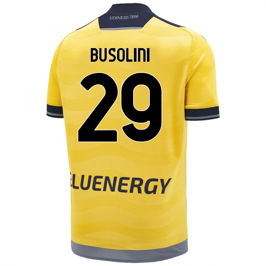 Niño Camiseta Alessandro Busolini #29 Dorado 2ª Equipación 2024/25 La Camisa México