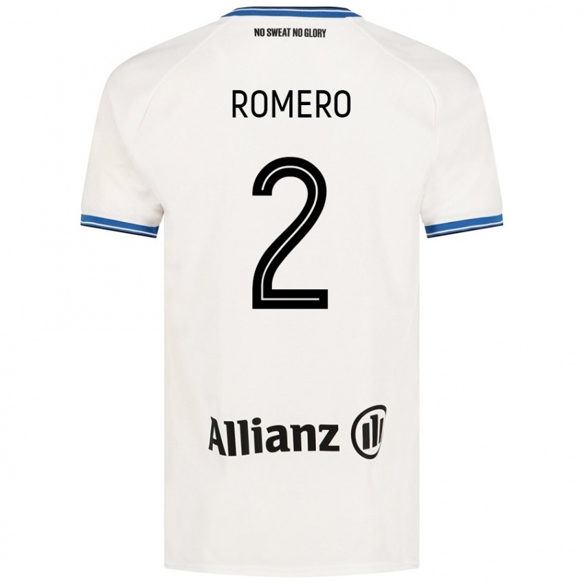 Niño Camiseta Zaid Romero #2 Blanco 2ª Equipación 2024/25 La Camisa México