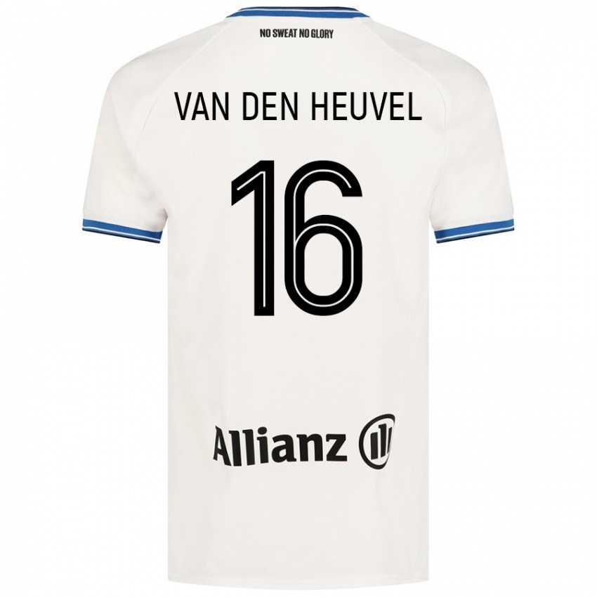 Niño Camiseta Dani Van Den Heuvel #16 Blanco 2ª Equipación 2024/25 La Camisa México