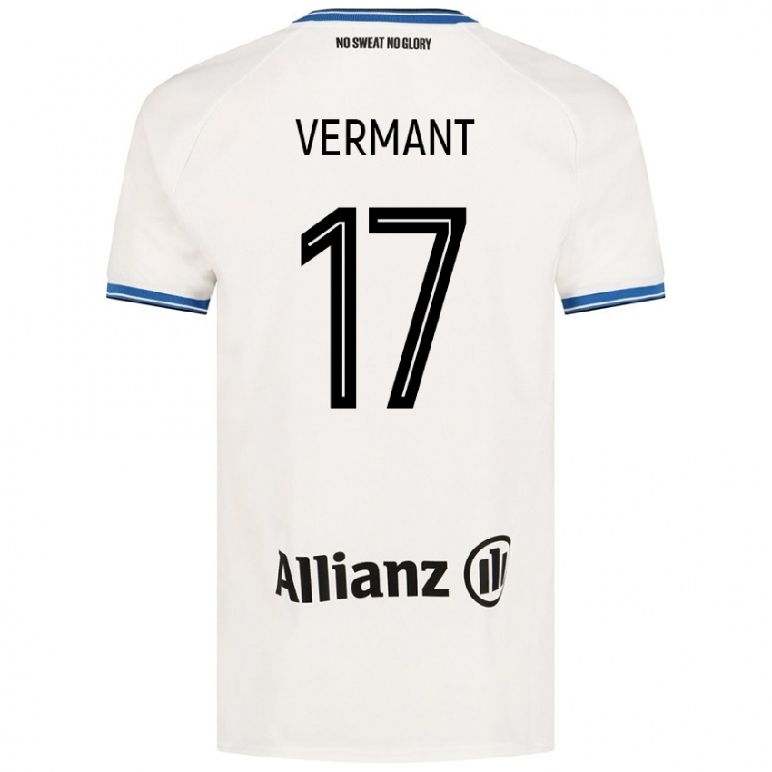 Niño Camiseta Romeo Vermant #17 Blanco 2ª Equipación 2024/25 La Camisa México