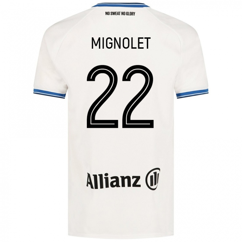 Niño Camiseta Simon Mignolet #22 Blanco 2ª Equipación 2024/25 La Camisa México