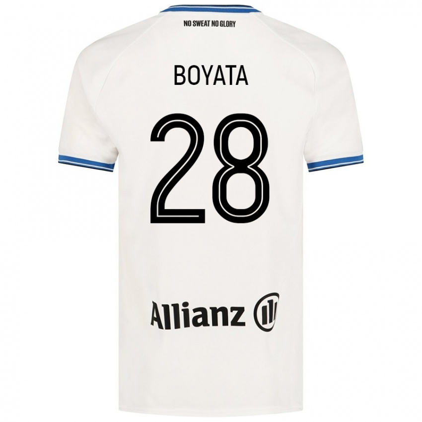 Niño Camiseta Dedryck Boyata #28 Blanco 2ª Equipación 2024/25 La Camisa México