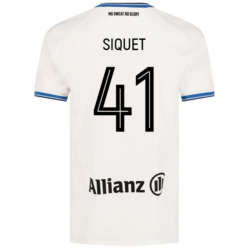 Niño Camiseta Hugo Siquet #41 Blanco 2ª Equipación 2024/25 La Camisa México