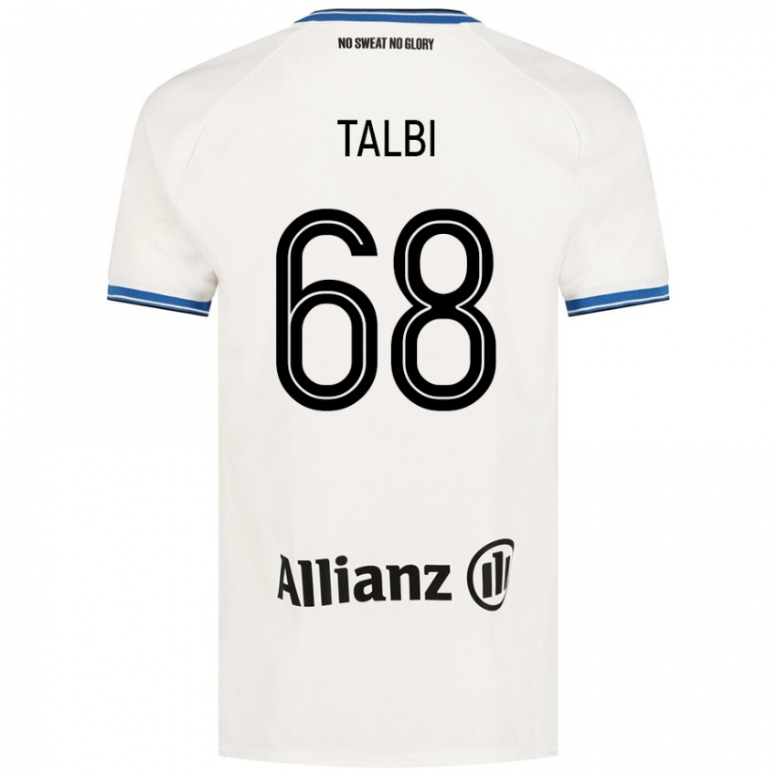 Niño Camiseta Chemsdine Talbi #68 Blanco 2ª Equipación 2024/25 La Camisa México