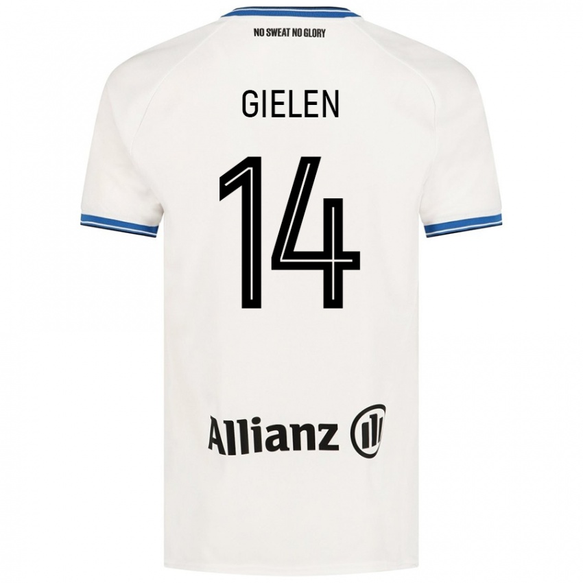 Niño Camiseta Sterre Gielen #14 Blanco 2ª Equipación 2024/25 La Camisa México