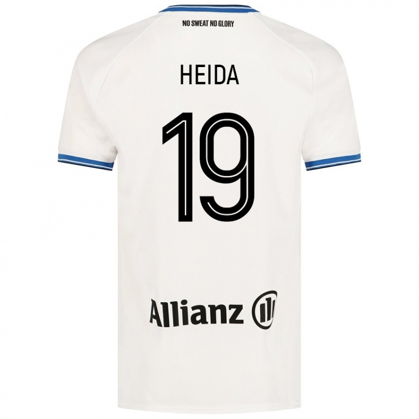 Niño Camiseta Jade Heida #19 Blanco 2ª Equipación 2024/25 La Camisa México