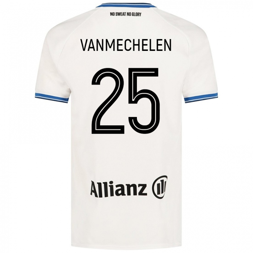 Niño Camiseta Davinia Vanmechelen #25 Blanco 2ª Equipación 2024/25 La Camisa México