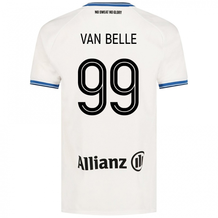 Niño Camiseta Lyndsey Van Belle #99 Blanco 2ª Equipación 2024/25 La Camisa México