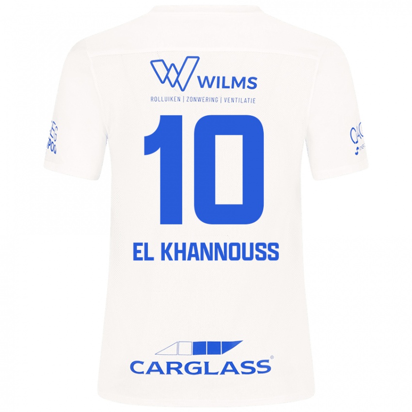 Niño Camiseta Bilal El Khannouss #10 Blanco 2ª Equipación 2024/25 La Camisa México