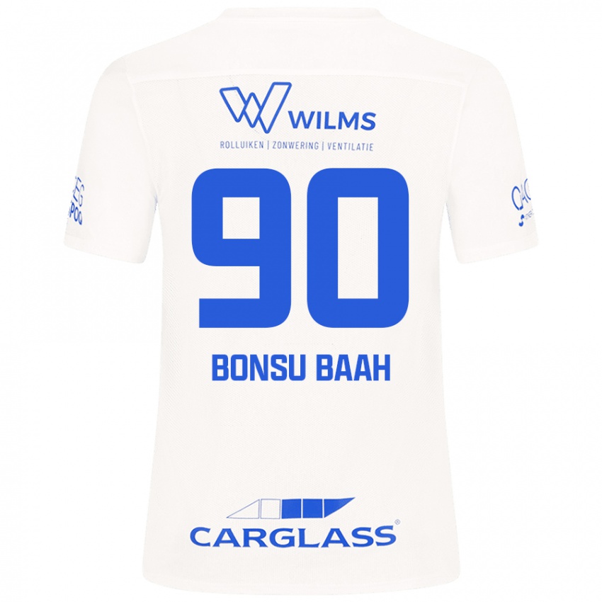 Niño Camiseta Christopher Bonsu Baah #90 Blanco 2ª Equipación 2024/25 La Camisa México