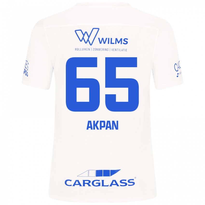 Niño Camiseta Christian Akpan #65 Blanco 2ª Equipación 2024/25 La Camisa México