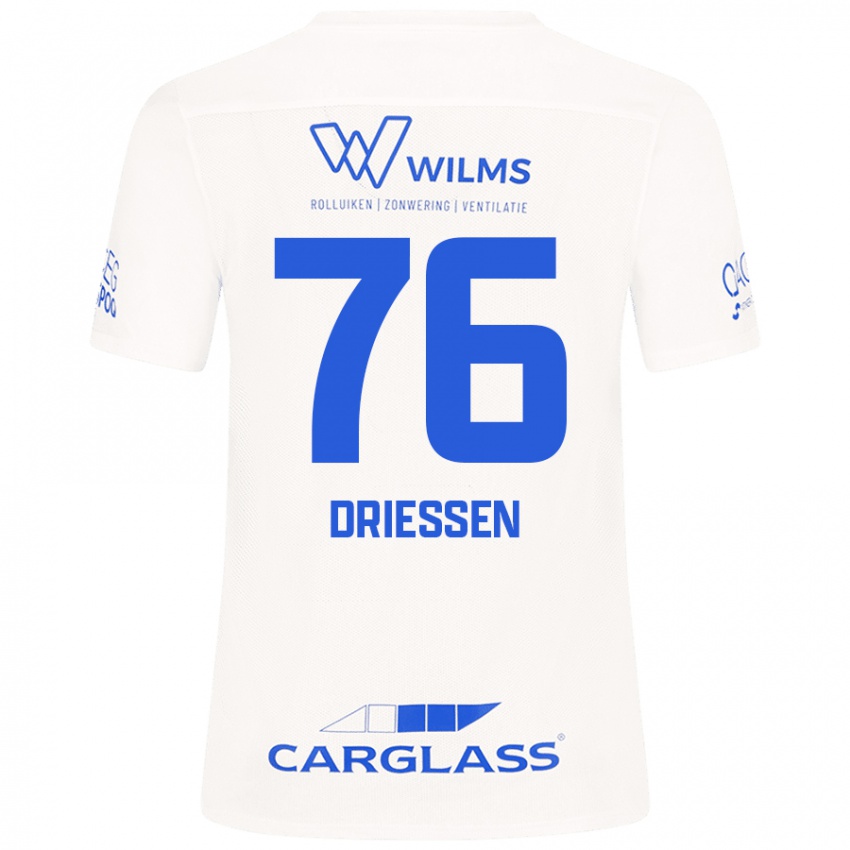 Niño Camiseta Jelle Driessen #76 Blanco 2ª Equipación 2024/25 La Camisa México